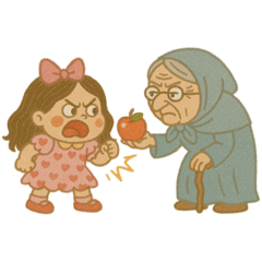 [LINEスタンプ] 問題児、誰とでもケンカします！