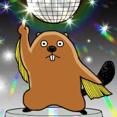 [LINEスタンプ] サタデーナイトビーバーズ！