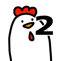 [LINEスタンプ] にわとりChill2