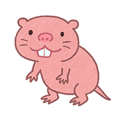 [LINEスタンプ] ハダカデバネズミの日常 1