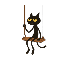 [LINEスタンプ] けだるい黒猫★けっだるニャン2
