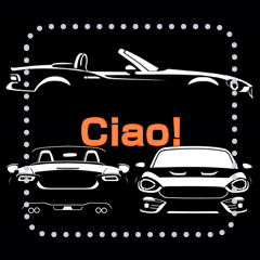 [LINEスタンプ] イタリアーノ・語るオープンカー