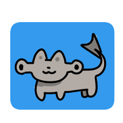 [LINEスタンプ] 動く！ハンマーヘッドキャット