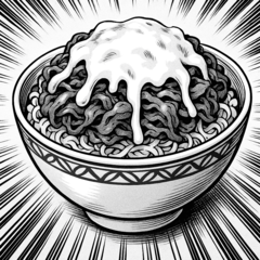 [LINEスタンプ] AIチーズ牛丼スタンプ1