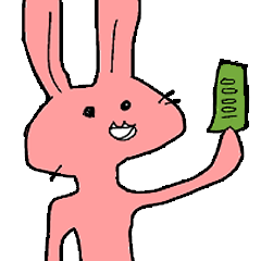 [LINEスタンプ] 突然の推しの新作グッズに戸惑ううさぎ
