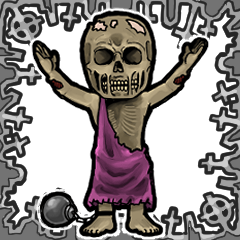 [LINEスタンプ] アンデッド動く⚰️ワイト