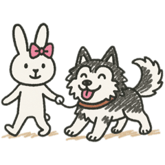 [LINEスタンプ] 犬は決してジャッジしない