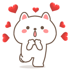 [LINEスタンプ] 動く♪すこやかネコのいつでもスタンプ