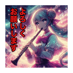 [LINEスタンプ] 音楽系挨拶スタンプ（オプチャ用）