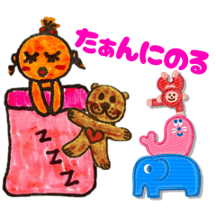 [LINEスタンプ] 寝ながらしゃべるたんこちゃん