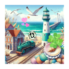 [LINEスタンプ] ロマンティック鉄道2025❤️16