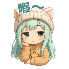 [LINEスタンプ] もふキャップのもこちゃん